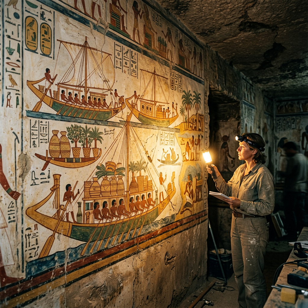Pristine Old Kingdom Tomb of the 'Chief of Royal Expeditions' Unveiled in Saqqara with Rare Trade Reliefs