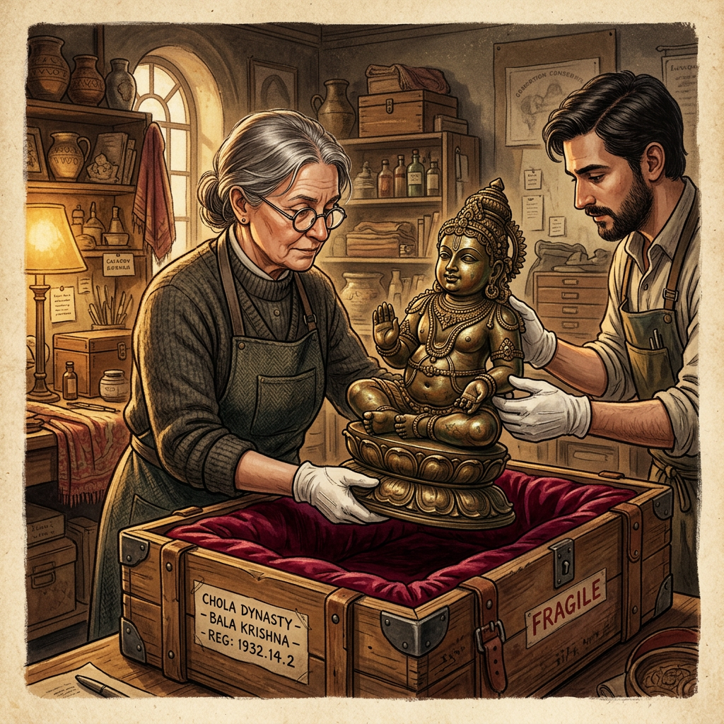 Rare 11th-Century 'Chola-Era' Bronze Idol of Saint 'Sambandar' Returned to India by a Private Museum in New Zealand