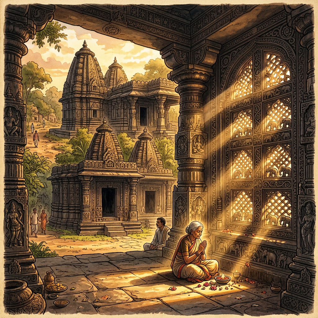 11th-Century 'Kalyani Chalukya' Era Trikuta Temple with Unique 'Elephant-Lattice' Windows Discovered in Telangana’s Siddipet