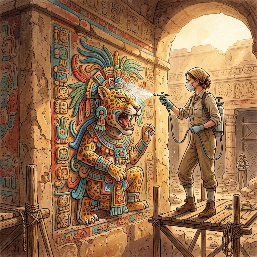 Heritage Tech: 'Bio-Polymer Infusion' Successfully Stabilizes the 2,000-Year-Old 'Adobe Friezes' of the Huaca de la Luna in Peru