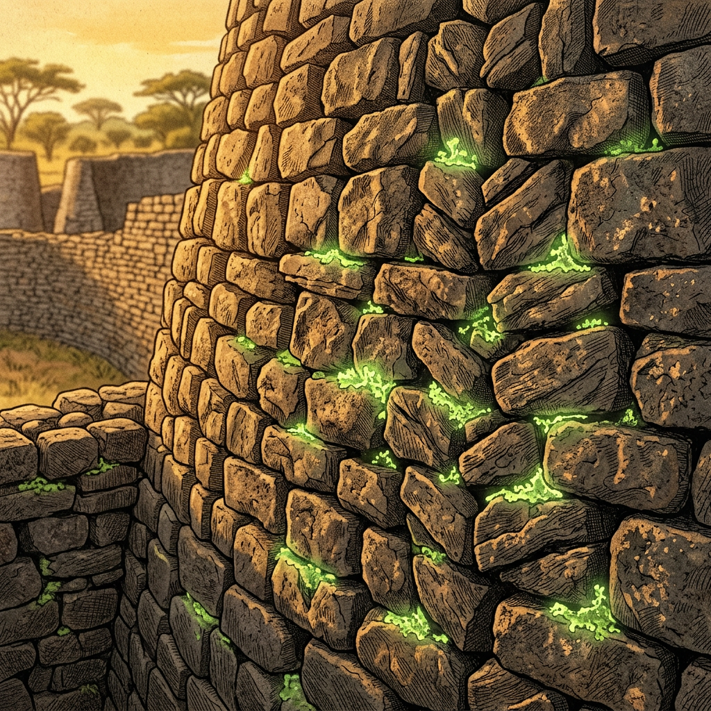 Heritage Tech: 'Project Archi-Bio' Deploys Genetically Modified Lichen to Stabilize the Walls of Great Zimbabwe