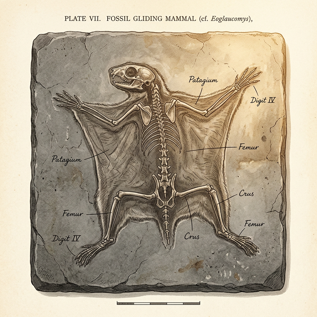 Fossil of a 150-Million-Year-Old 'Gliding Mammaliamorph' with Intact Wing Membranes Identified in China's Jurassic Beds