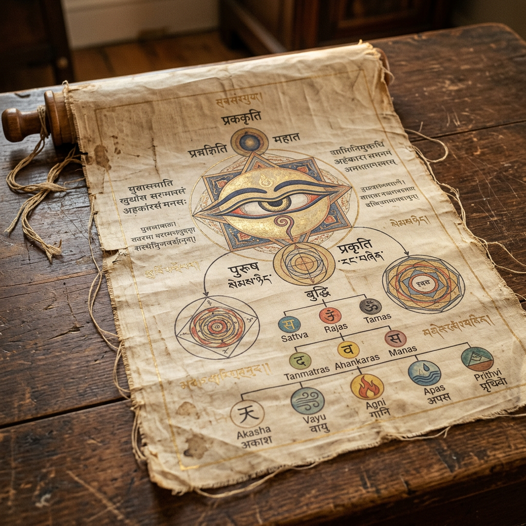 8th-Century 'Samkhya-Vijnana' Silk Scroll Found in Dunhuang Variant Details the 'Ethics of Perceptual Clarity'