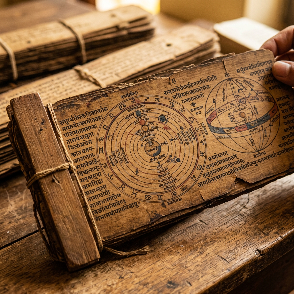 Study of 12th-Century 'Gola-Adhyaya' Manuscripts Reveals Advanced Concepts of Non-Euclidean Spherical Projection