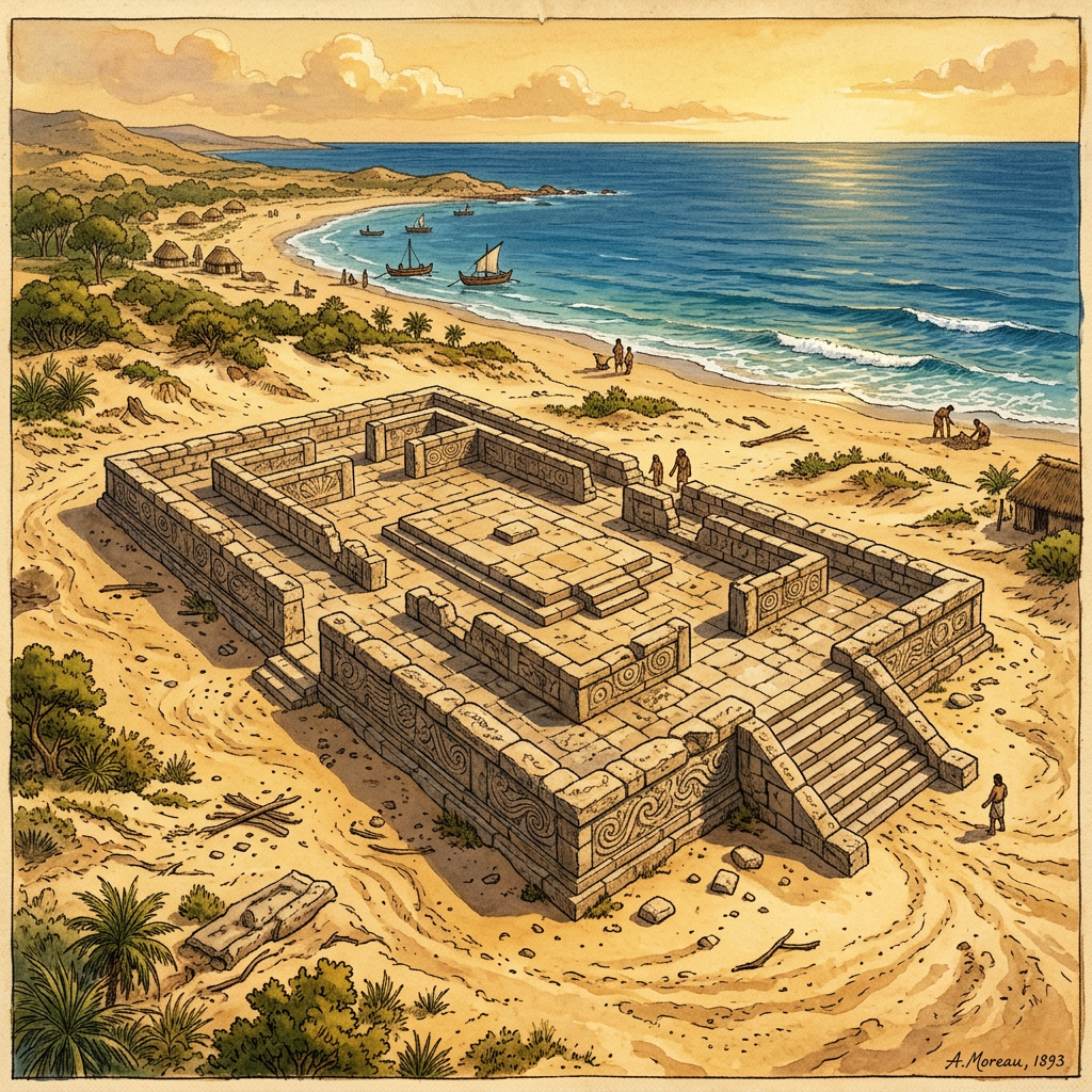 Archaeologists Uncover 2nd-Century BCE 'Satavahana' Maritime Temple with Unique Shell-Inlaid Friezes in Coastal Maharashtra