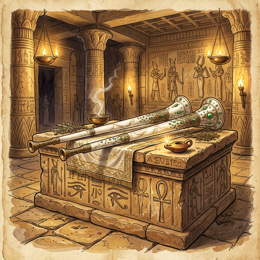 3,500-Year-Old 'Beryl-Veined' Alabaster Trumpets in Ancient Ugarit Reveals Logistics of 'Festival of the Rising Sun'