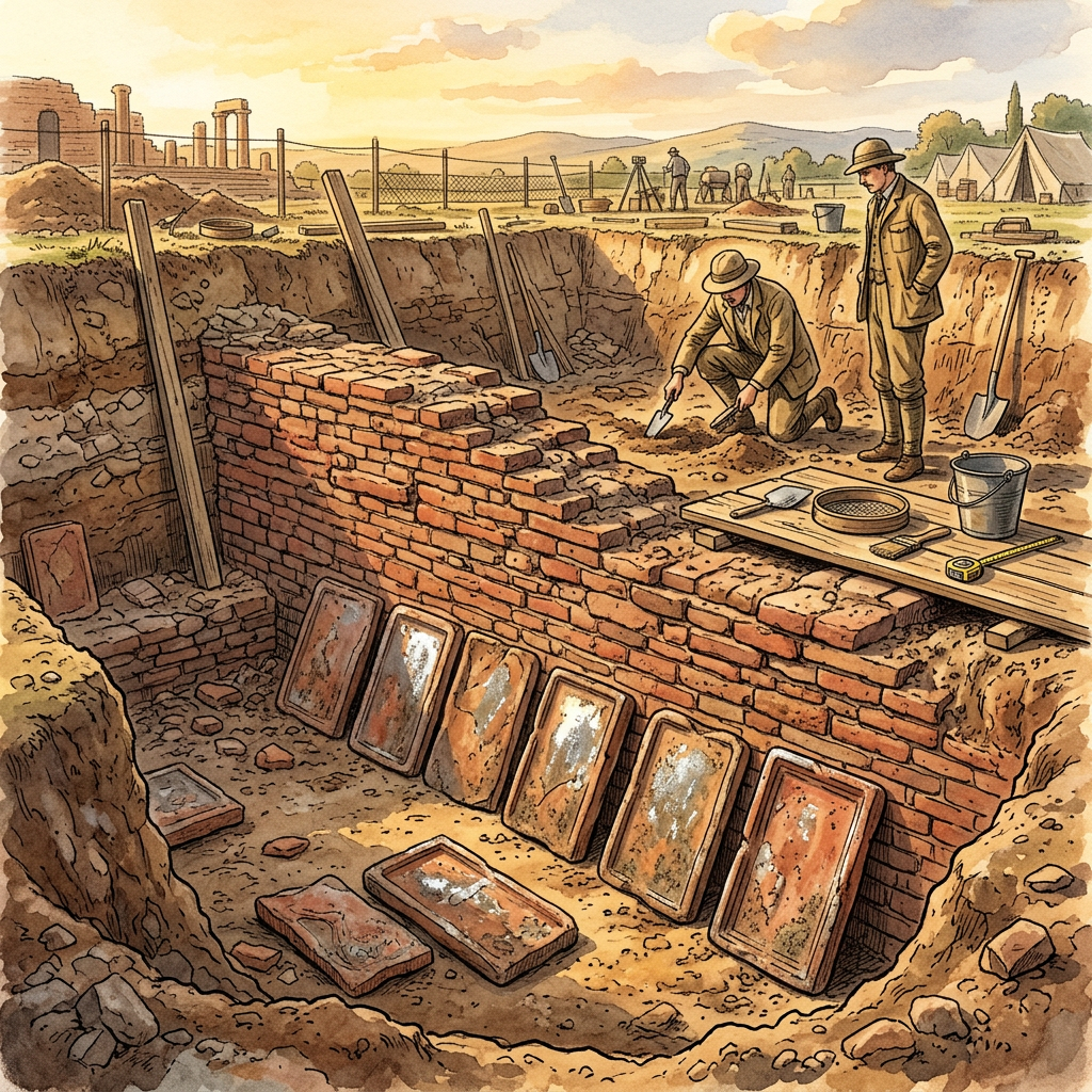 Archaeologists Unearth 5th-Century 'Pyu' Era Brick Temple with Unique Silver-Inlaid Terracotta Panels in Ancient Beikthano