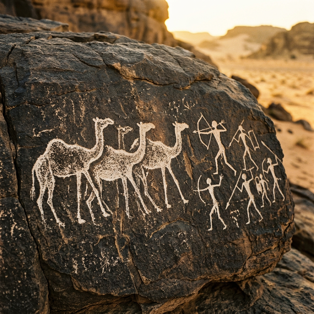 20,000-Year-Old 'Ice Age' Petroglyphs Depicting Extinct North American Camels Discovered in Nevada's High Desert