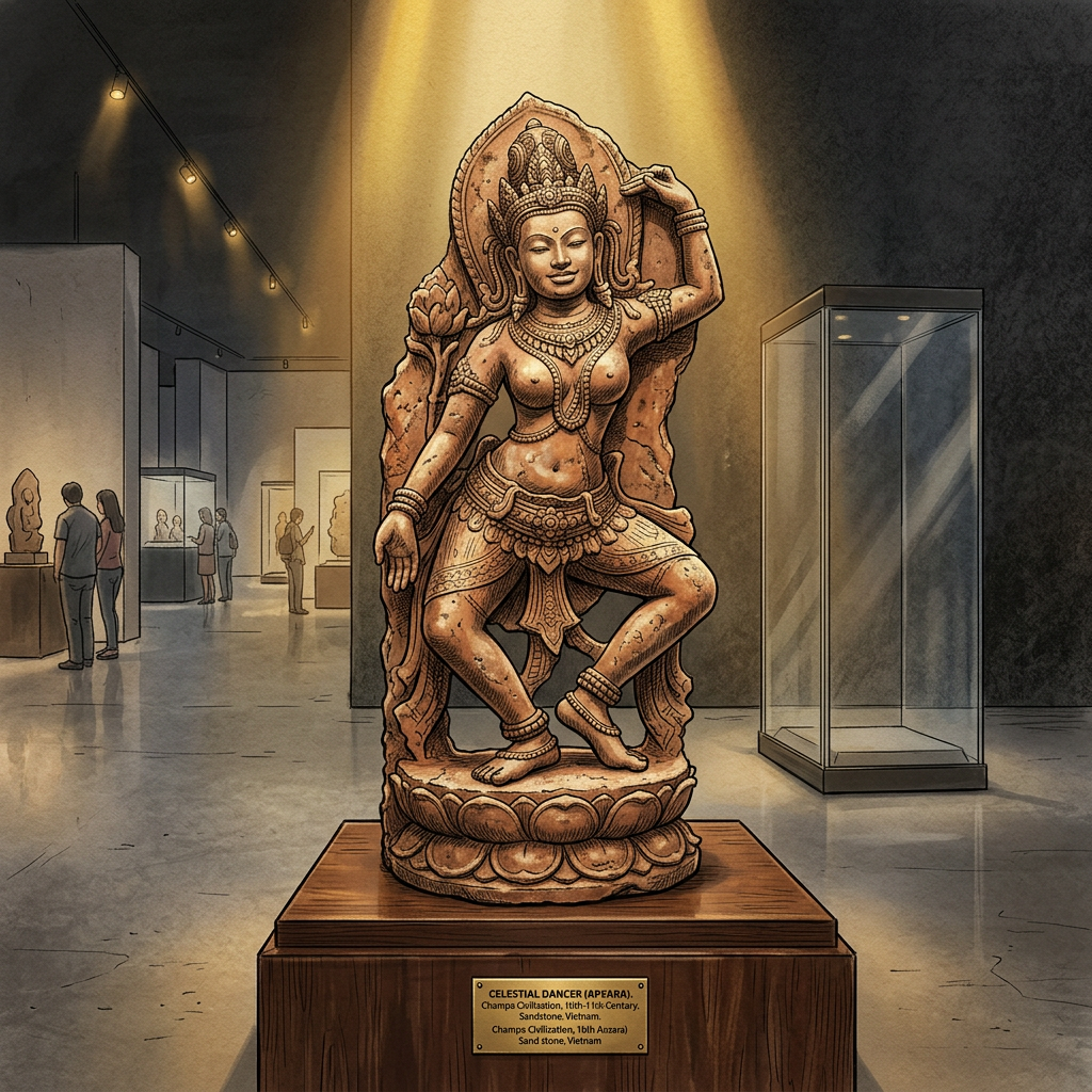 The Royal Museum of Fine Arts in Brussels Repatriates Rare 12th-Century 'Champa' Sandstone Statuary to Vietnam