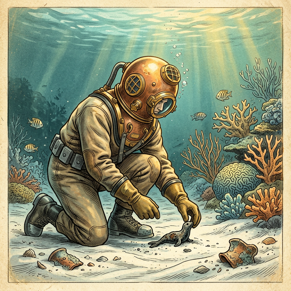 Rare 2nd-Century BCE 'Jain Merchant' Lead Seals and Maritime Logs Discovered in the Submerged Port of Ghogha, Gujarat