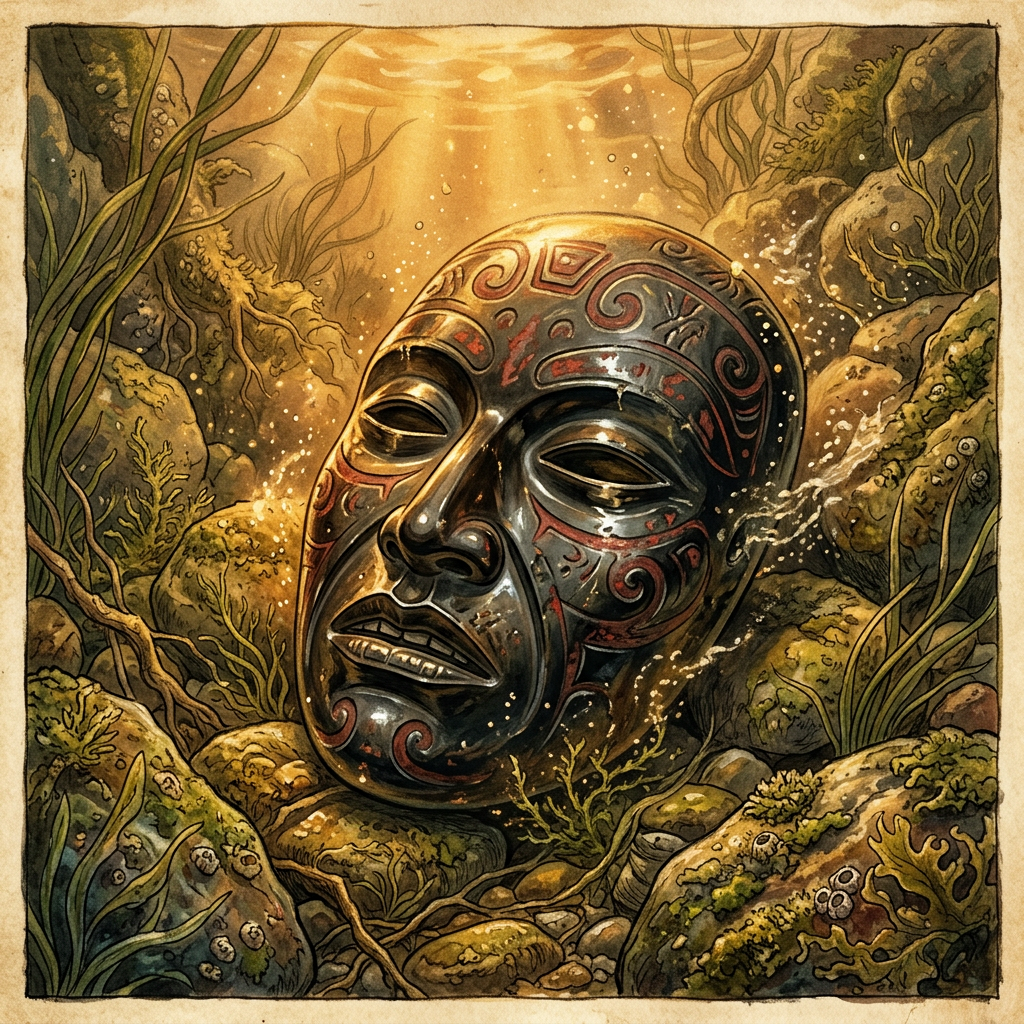 Underwater Excavation in El Salvador Reveals 1,200-Year-Old 'Cinnabar-Stained' Obsidian Masks Linked to Ancient Sea-Serpent Rites