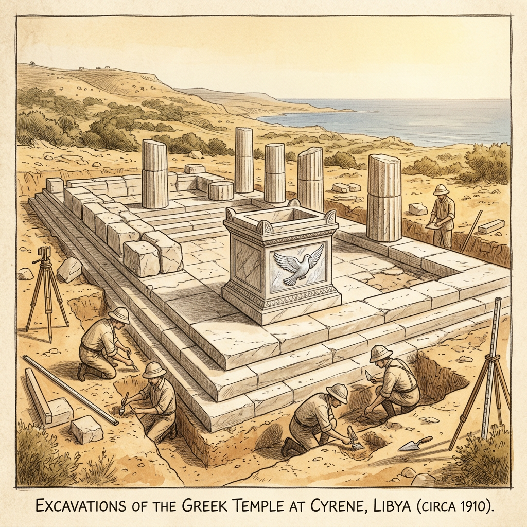 Archaeologists Unearth 2,400-Year-Old 'Temple of the Silver Dove' Dedicated to Aphrodite in Ancient Cyrene, Libya