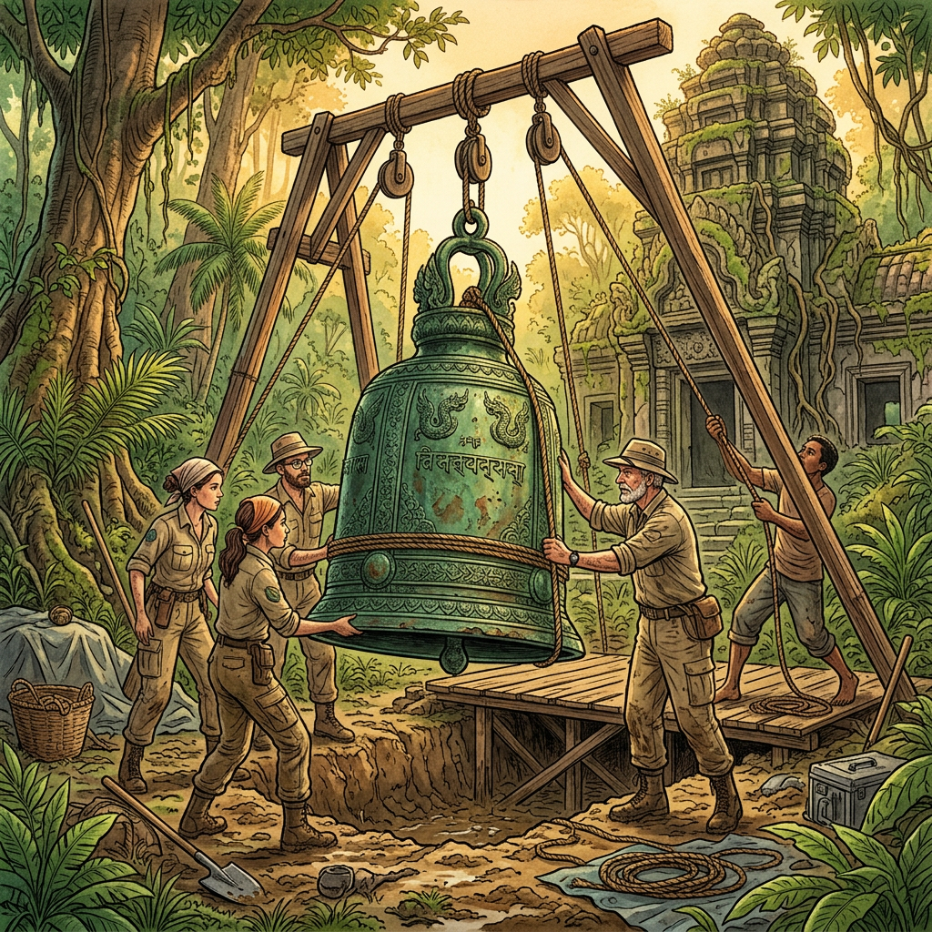 Massive Ornate Bronze Bell Found in Laos Highlands Reveals Origins of Ancient 'Spirit-Calling' Harvest Festivals
