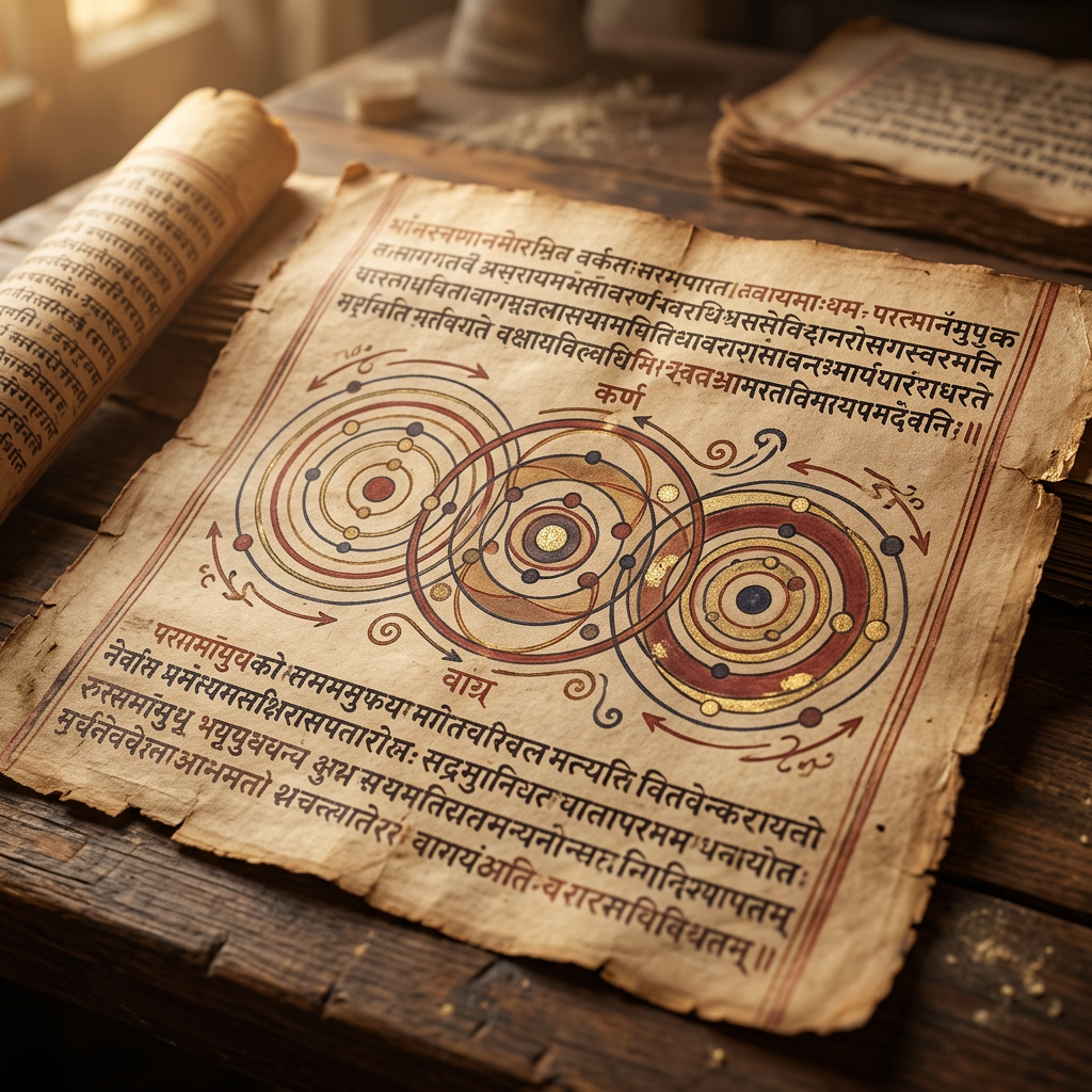 Scholars Decipher 11th-Century 'Vaisheshika' Scroll from Gujarat Detailing Early Theories of Atomic Motion