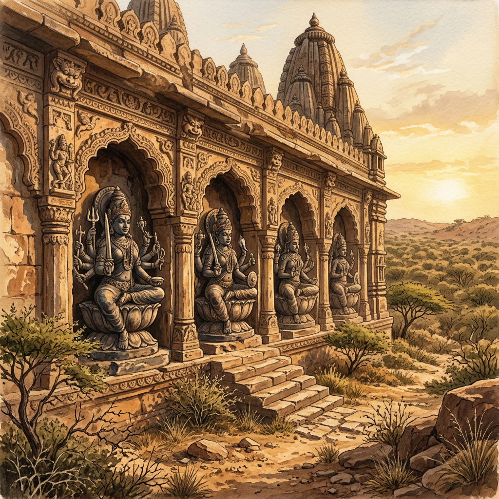 9th-Century 'Bhauma-Kara' Dynasty Temple Ruins with Rare 'Ashta-Bhairava' Statuary Identified in Angul, Odisha