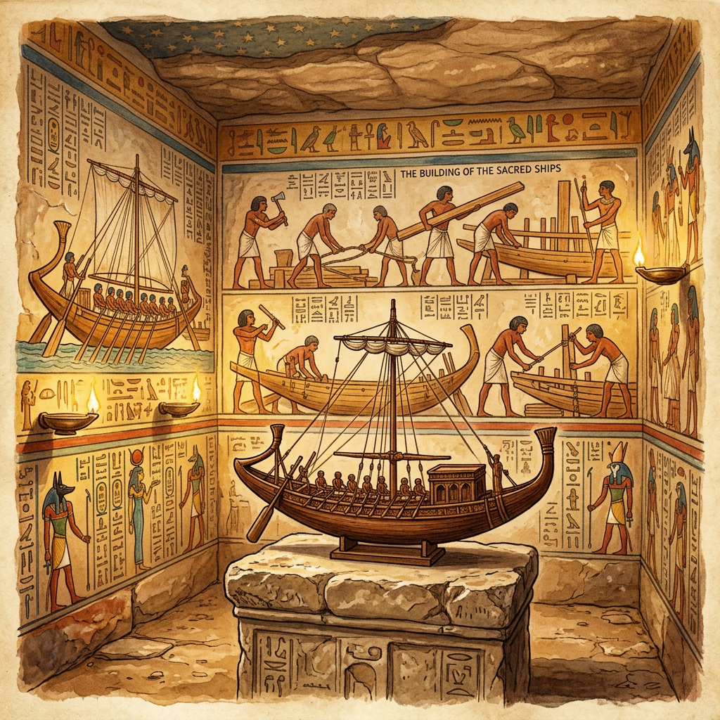 Pristine 18th-Dynasty 'Royal Shipwright’s Tomb' Uncovered in Giza with a Detailed Scale Model of a Seagoing Galley