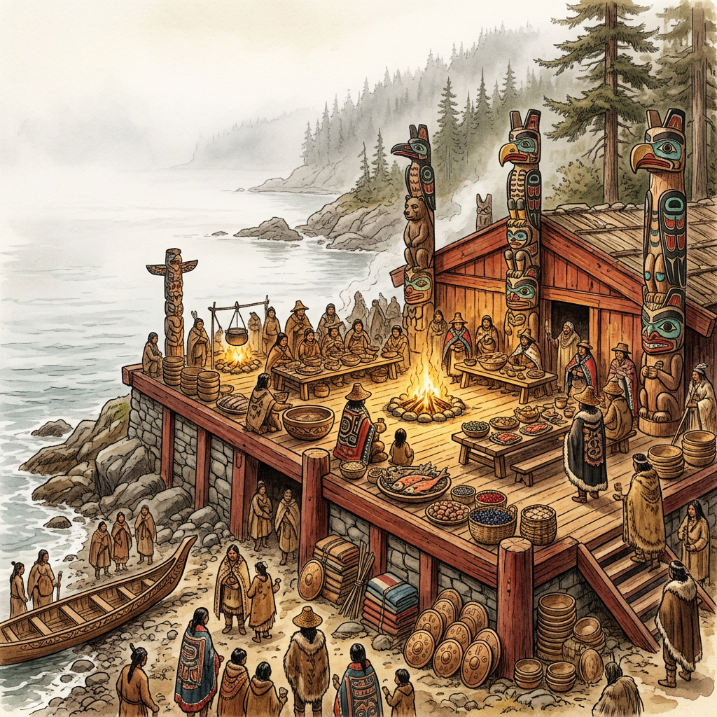 Massive 'Potlatch' Platform Discovered in British Columbia Provides Origins of Indigenous Giving Festivals