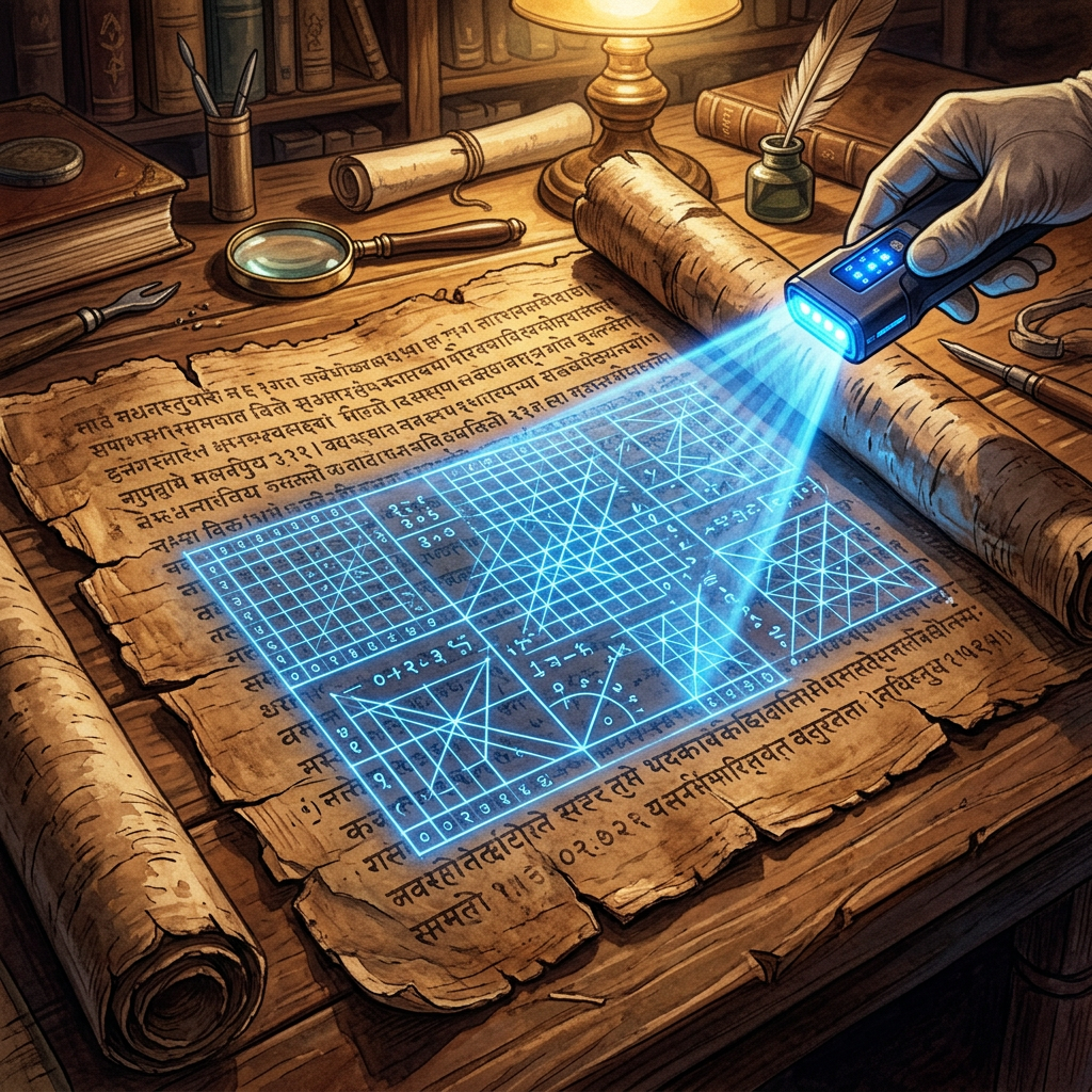 AI Deciphers Complex Astronomical Tables in 8th-Century Sanskrit Manuscript Found in the Spiti Valley