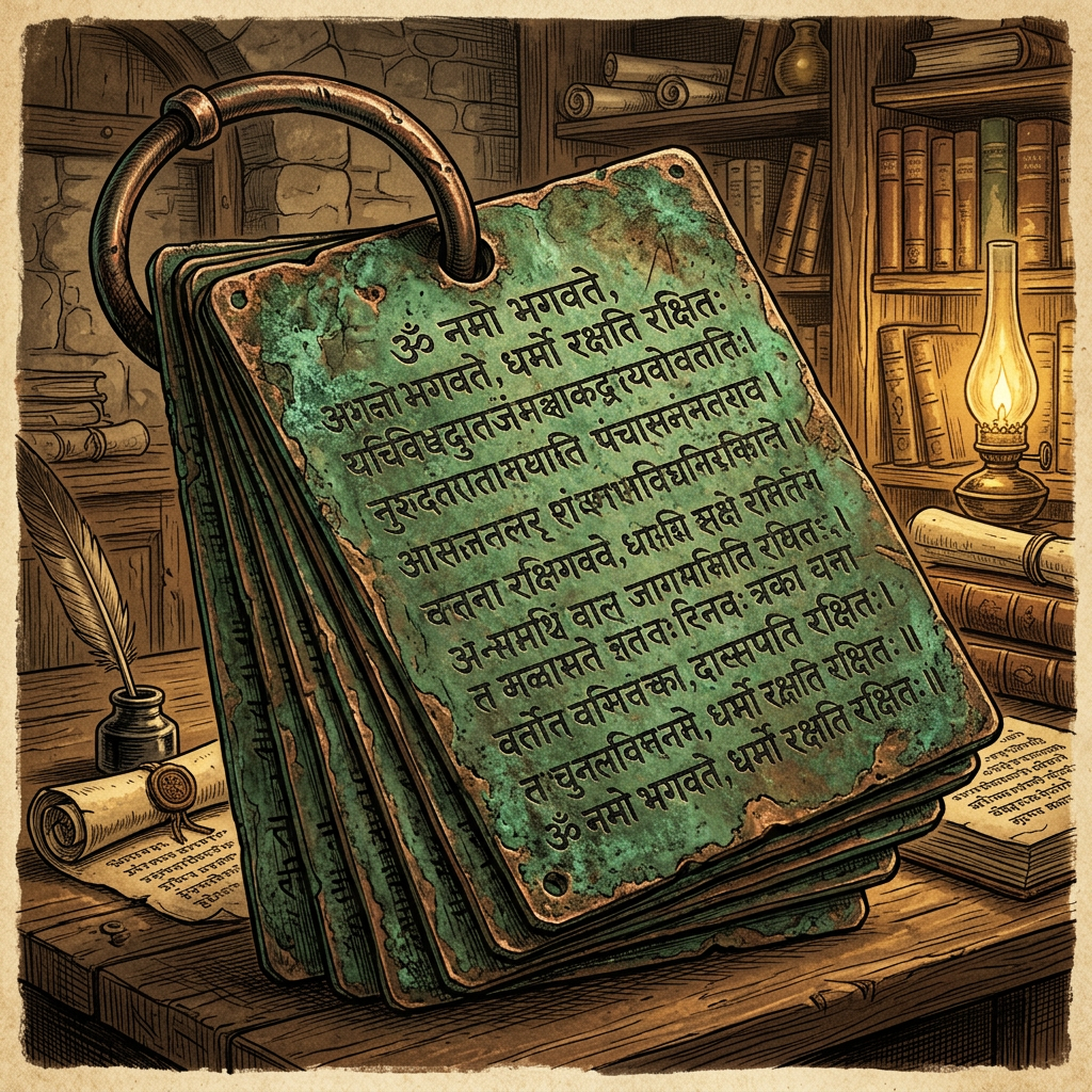 8th-Century 'Sabda-Sthiti' Copper Plates Found in Coastal Gujarat Reveal Early Mimamsa Theories on the Permanence of Meaning