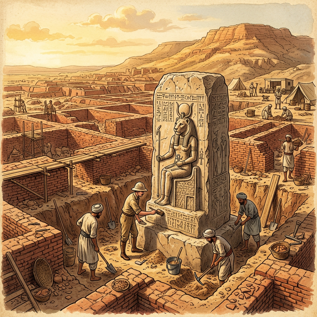 Ancient 7th-Century 'Vishnukundina' Dynasty Brick Temple Dedicated to Narasimha Uncovered in Andhra Pradesh’s Palnadu District