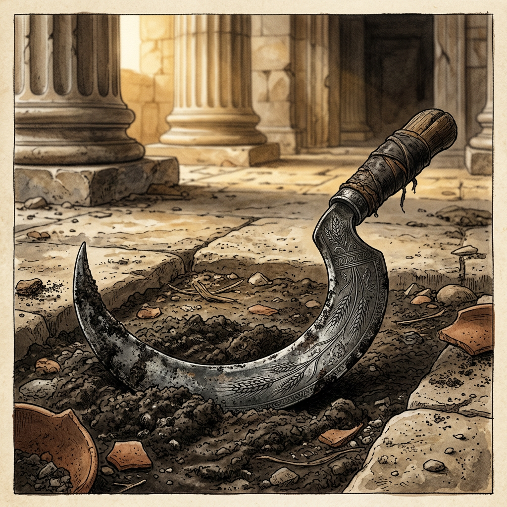 Archaeologists Uncover 'Wheat-Inscribed' Silver Sickles at Eleusis, Revealing 2,800-Year-Old Logistics of the Great Mysteries