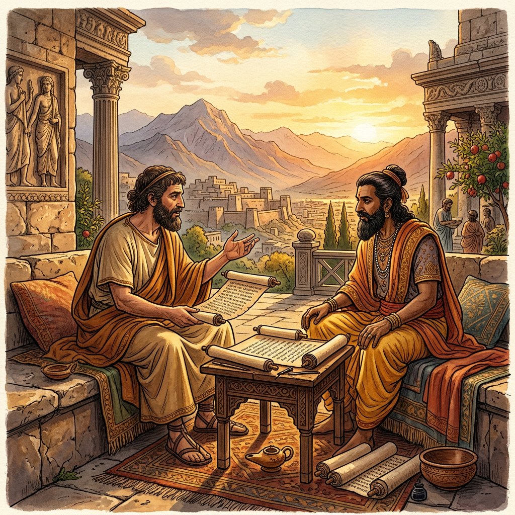 Rare 2nd-Century BCE 'Sophos-Dharma' Papyrus Found in Bactria Reveals Hellenistic Critiques of Vedic Monism