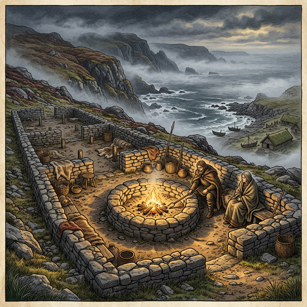 Excavation of Pictish 'Stone-Hearth' Hall in Orkney Provides Evidence of Ancient Midwinter Cattle-Feasting