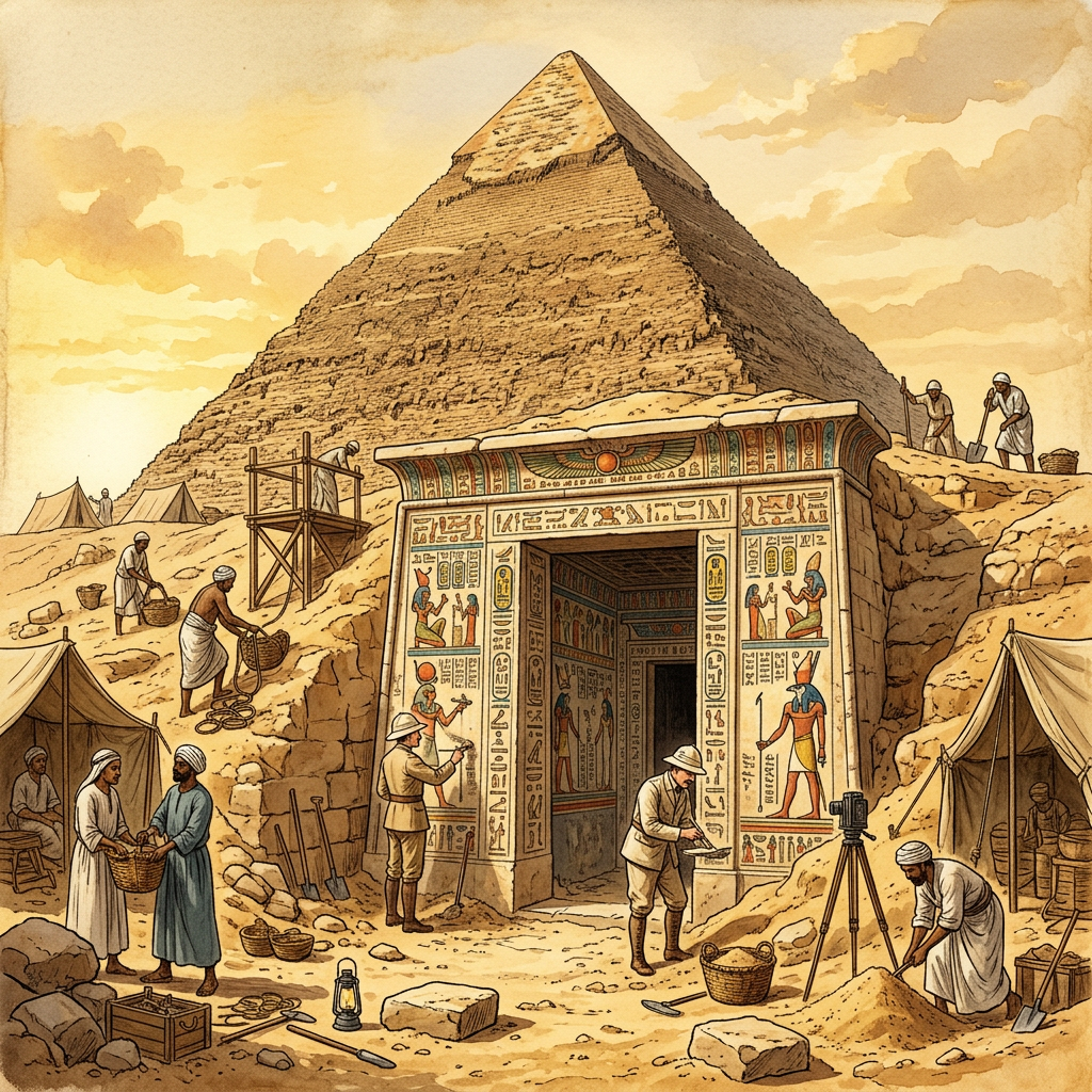 Intact 13th-Dynasty 'Queen’s Funerary Suite' Discovered in Dahshur Reveals Transition in Pyramid Construction