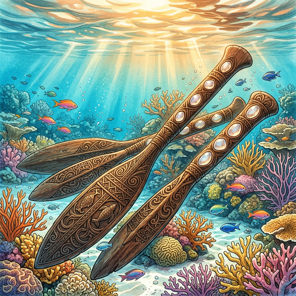 3,500-Year-Old 'Chalcedony-Studded' Ritual Paddles Discovered in the Solomon Islands Reveal Origins of the 'Festival of the Rising Tide'
