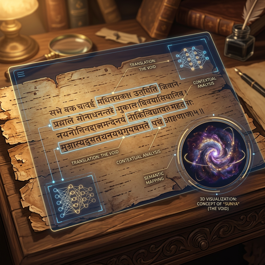 AI Deciphers 8th-Century 'Akasha-Tattva-Vivarta' Fragments in Varanasi, Unveiling Early Vedic Theories of Vacuum Physics