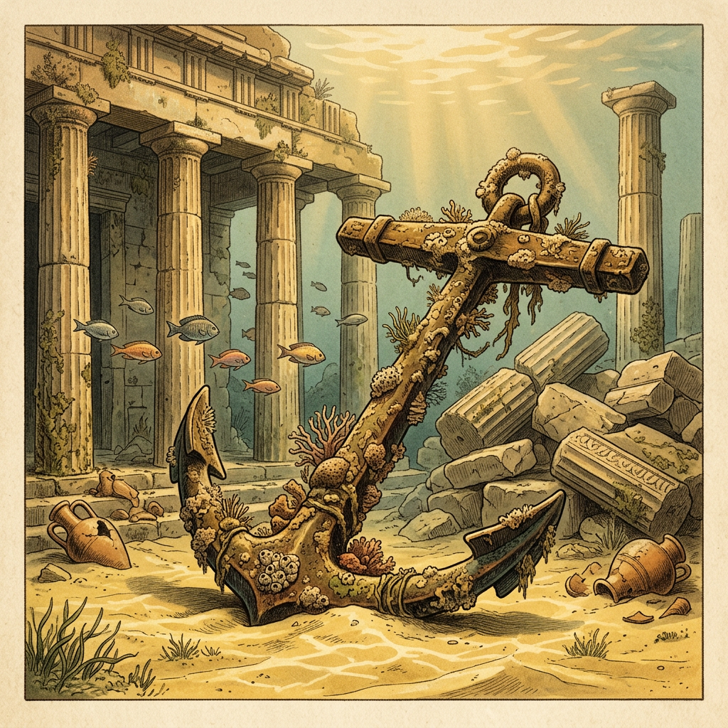 Submerged 2,500-Year-Old 'Etruscan Nautical Temple' Identified off Tuscany with Ceremonial Bronze Anchors