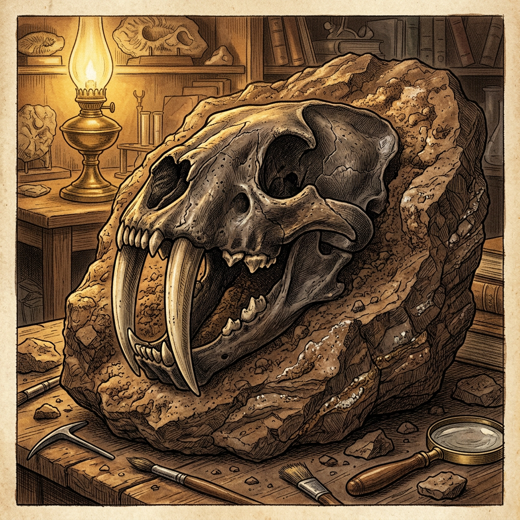 Fossilized Skeleton of a 12-Million-Year-Old 'Indian Sabre-Tooth Cat' Unearthed in the Shivalik Foothills