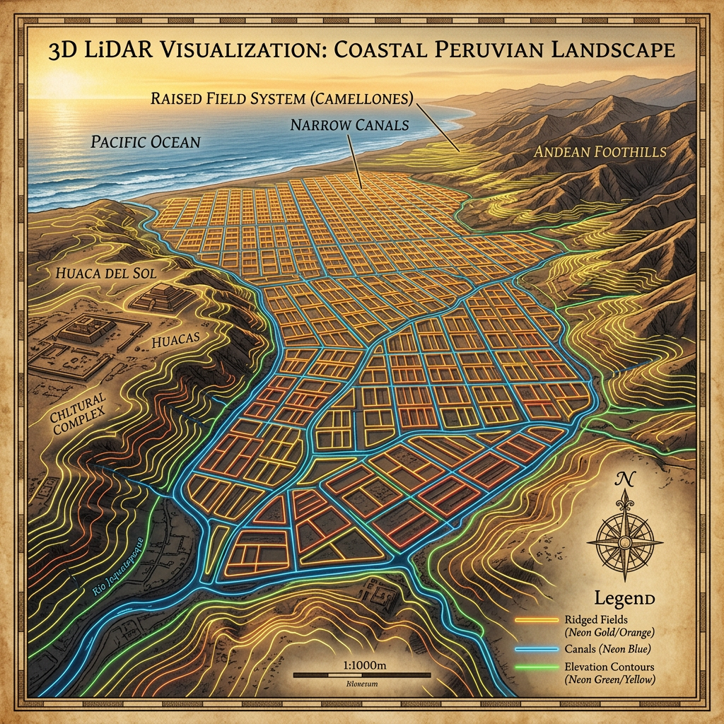 LiDAR Survey Reveals 1,500-Year-Old 'Floating Agricultural Archipelago' of the Moche Culture in Northern Peru