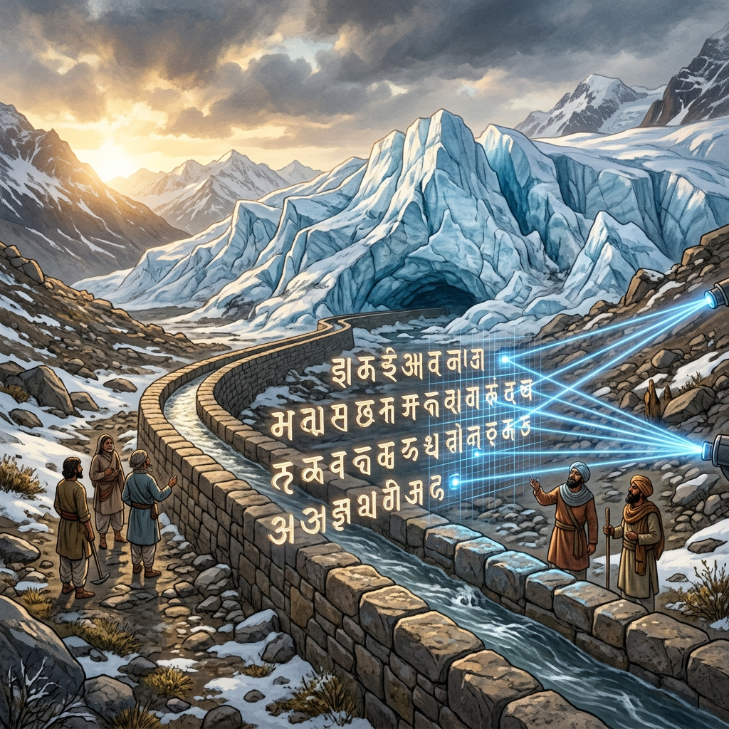 AI-Driven Decipherment of 8th-Century 'Sharada' Script Fragments from the Lahaul Valley Unveils Lost Sanskrit Treatises on Sub-Glacial Hydraulic Engineering