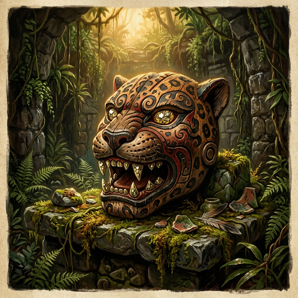 1,200-Year-Old 'Pyrite-Studded' Jaguar-Spirit Masks Found in the Petén Jungle Reveal Origins of Ancient Maya 'Storm-Blowing' Festivals