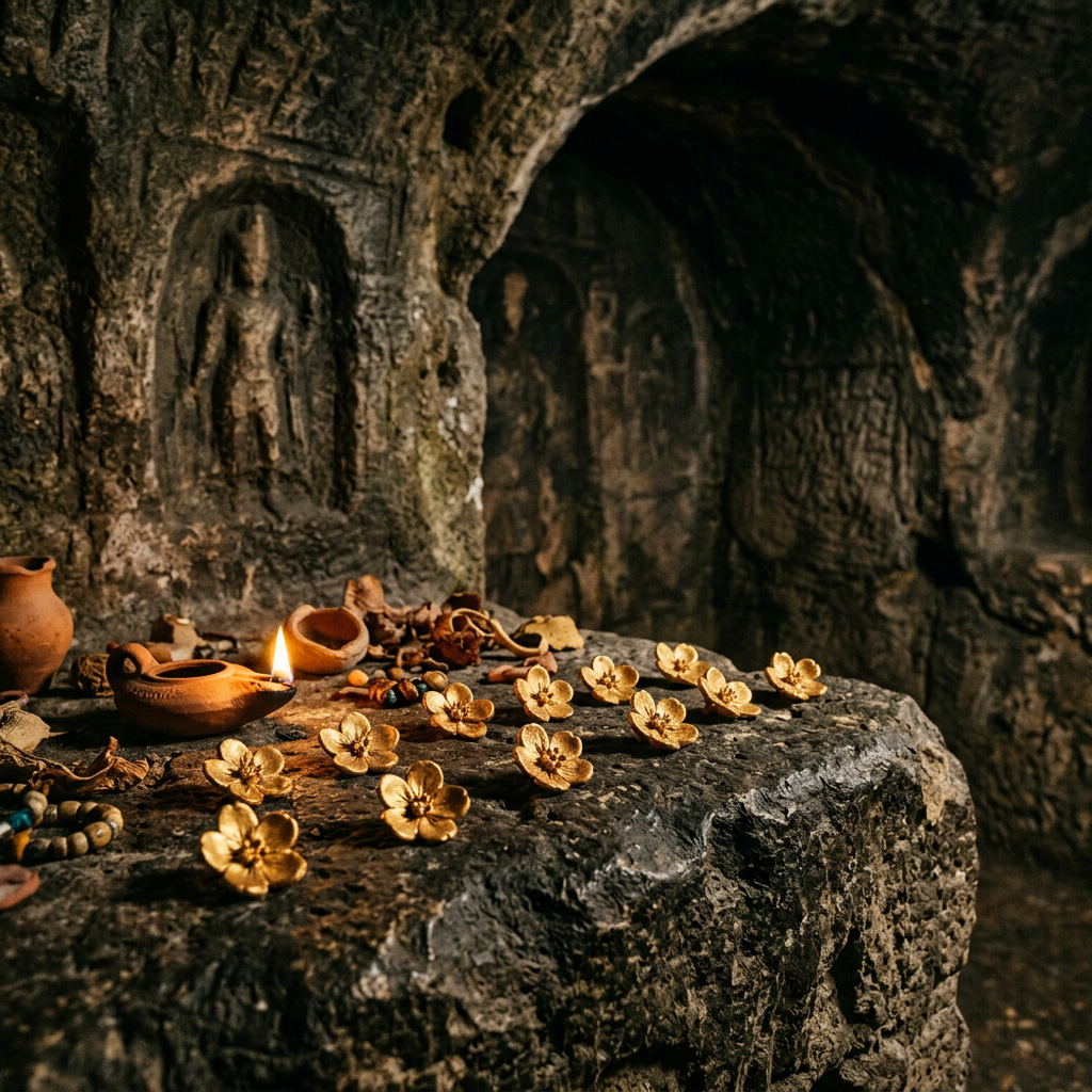 Archaeologists in Phrygia Uncover 2,800-Year-Old 'Gold-Leafed' Almond-Flower Votives Linked to Ancient 'Festival of the First Bud'