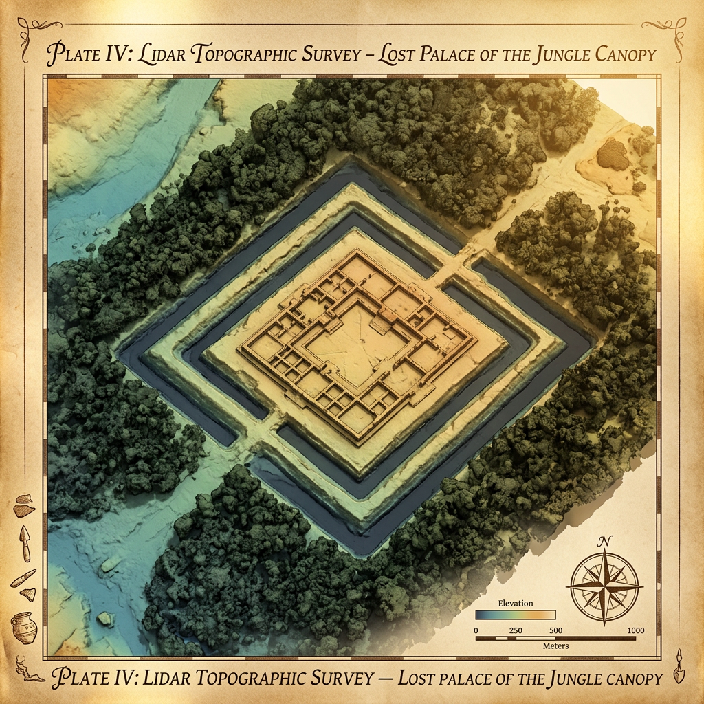 LiDAR Mapping Reveals 1,500-Year-Old 'Mayan Floating Palace' and Defensive Moat in the Holmul River Basin