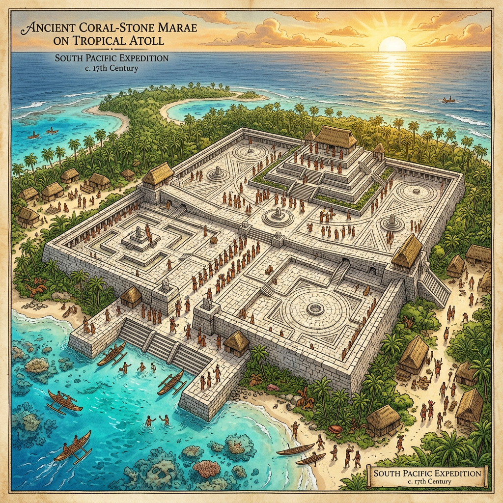 Discovery of 1,500-Year-Old 'Coral-Paved' Platforms in Kiribati Points to Ancient Roots of Oceanic Navigational Festivals