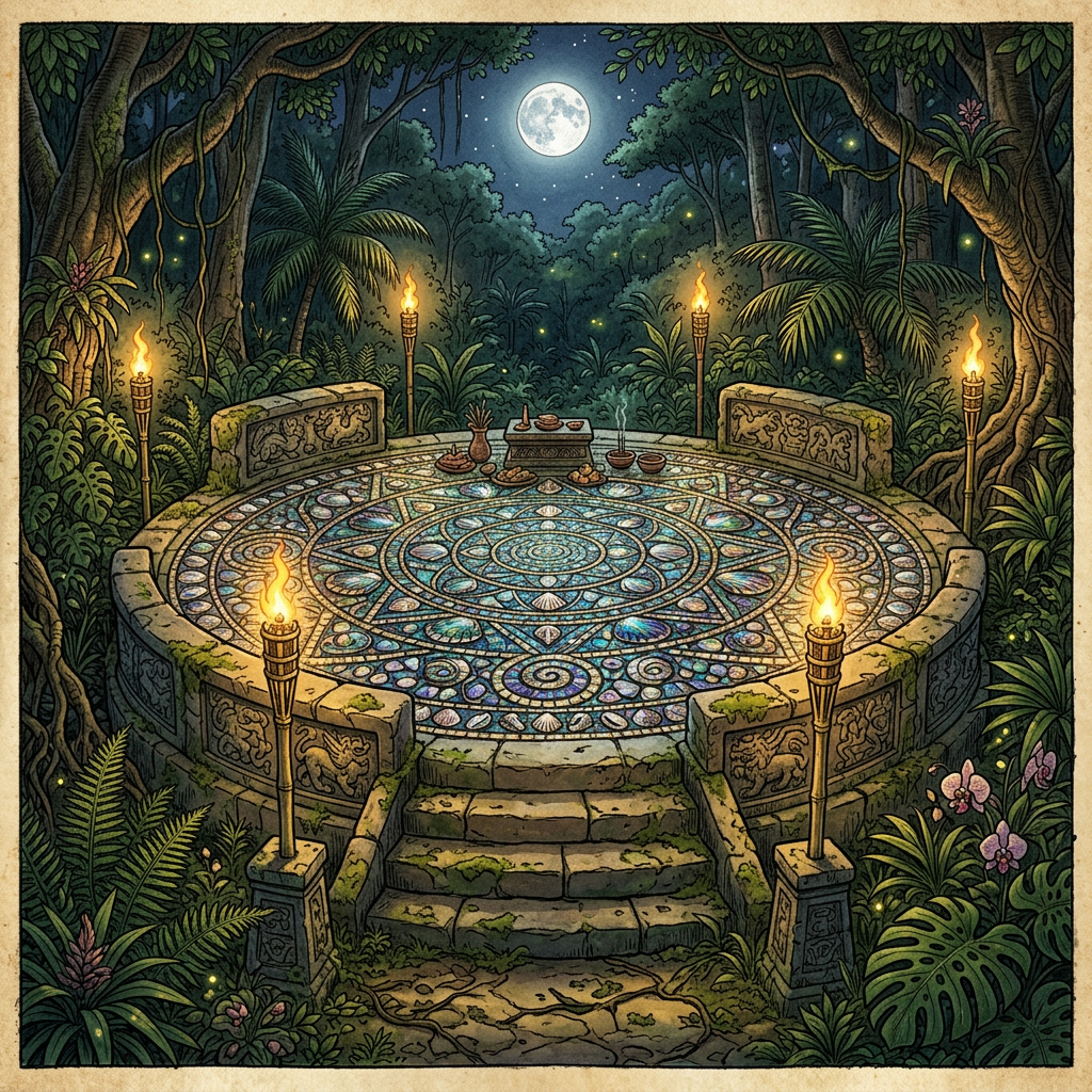 Archaeologists in the Yucatan Discover 'Iridescent Shell-Mosaic' Platforms Linked to Ancient Maya 'Festival of the Blue Moth'