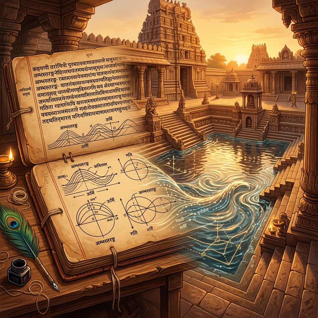 Computational Analysis of 11th-Century 'Ganita-Sara-Sangraha' Manuscripts Reveals Advanced Sanskrit Algorithms for Modeling Non-Linear Surface-Wave Propagation in Open Reservoirs