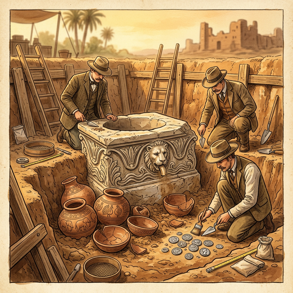 2nd-Century BCE Roman 'Merchant Colony' and Marketplace Found in Ancient Sopara with Intact Marble Fountains