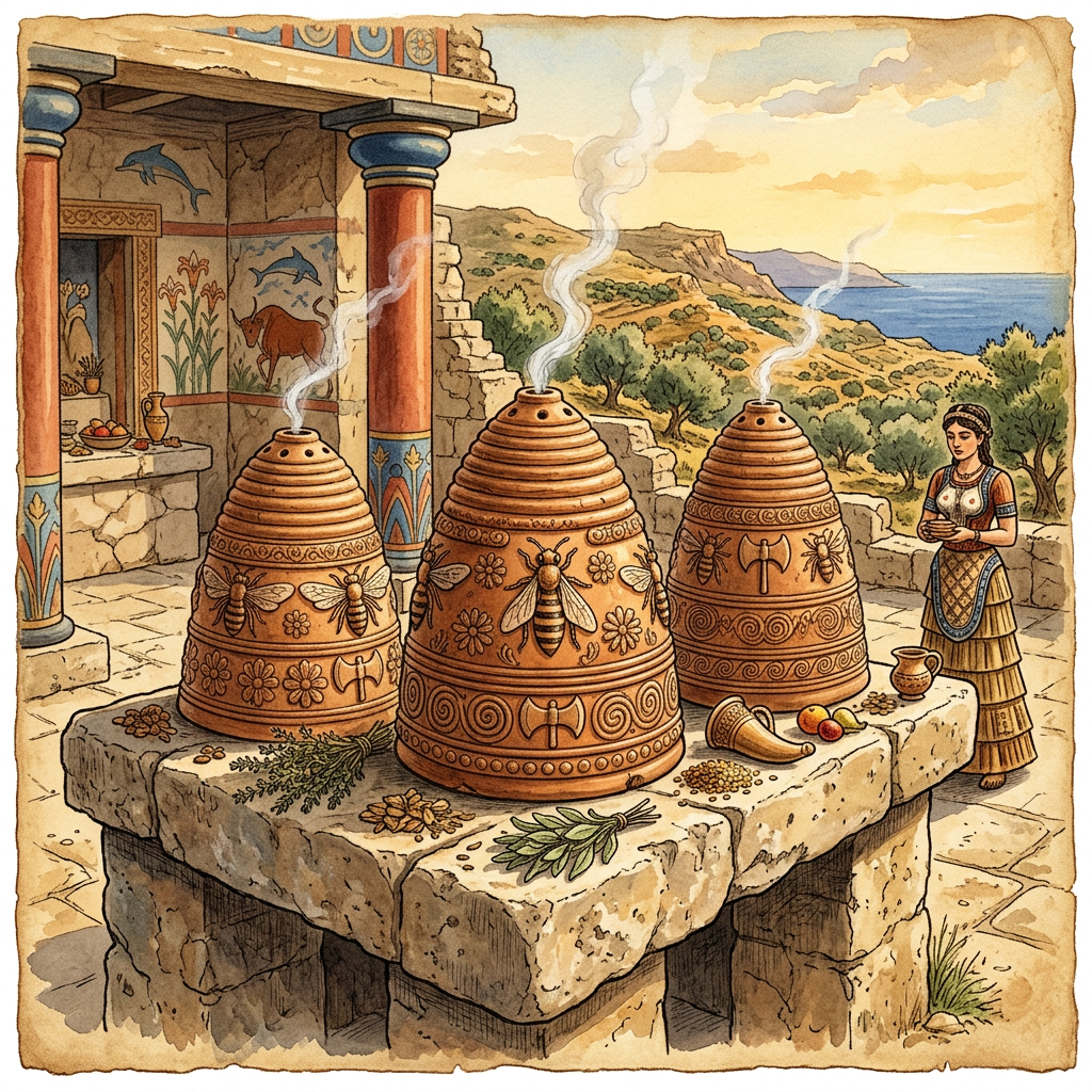 3,000-Year-Old 'Honey-Scented' Incense Burners Found in Crete Detail Logistics of Minoan 'Festival of the First Swarm'