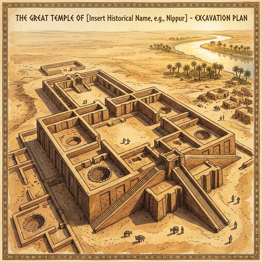 Massive 4,500-Year-Old 'Temple of the River Goddess Nammu' Identified in Southern Iraq's Dhi Qar Province