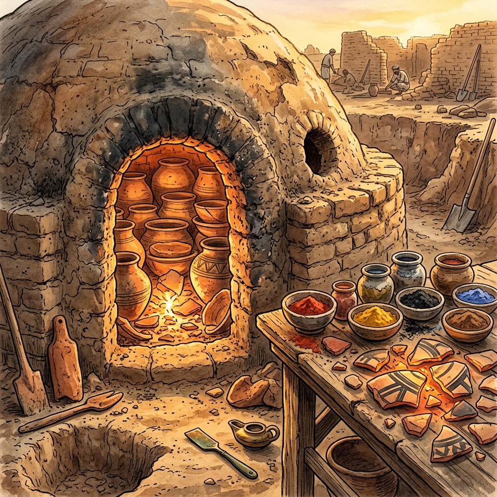 Discovery of a 4,500-Year-Old 'Harappan Ceramic Glazing Studio' and High-Heat Muffle Kilns at a New Site in Punjab