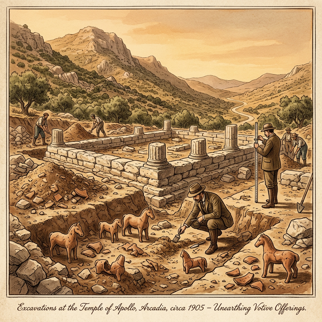 Archaeologists Unearth 2,400-Year-Old 'Temple of the Sacred Stallion' Dedicated to Poseidon Hippios in Ancient Arcadia