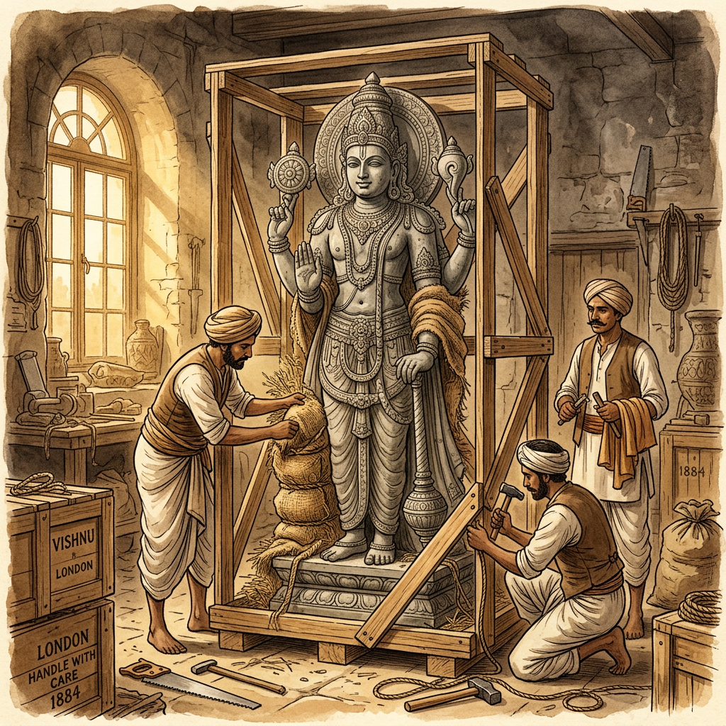 Metropolitan Museum of Art Repatriates Rare 9th-Century 'Pallava' Stone Sculpture of Vishnu to the Government of Tamil Nadu