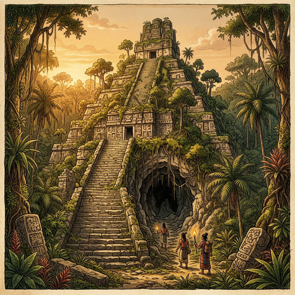 Massive 1,200-Year-Old Maya 'Temple of the Xibalba Gateway' with Subterranean Cenote Access Identified in Quintana Roo