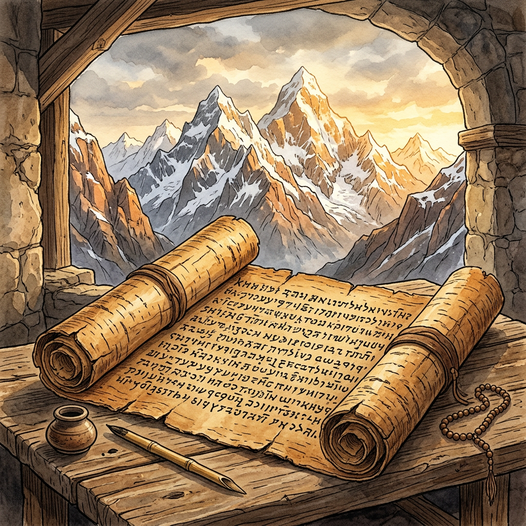 Rare 4th-Century BCE 'Kriya-Sutra' Scroll Found in Karakoram Range Reveals Philosophy of Purposive Action