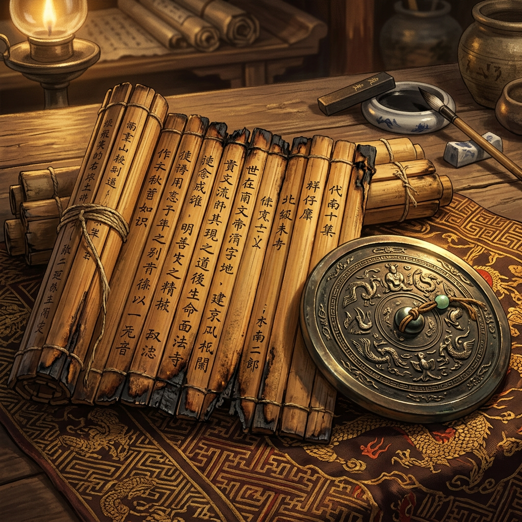 2,200-Year-Old 'Han Dynasty Imperial Bureau of Frontier Signal-Mirror Calibration' and Carbonized Bamboo Slips on Heliograph Encryption Uncovered in the Gobi Desert