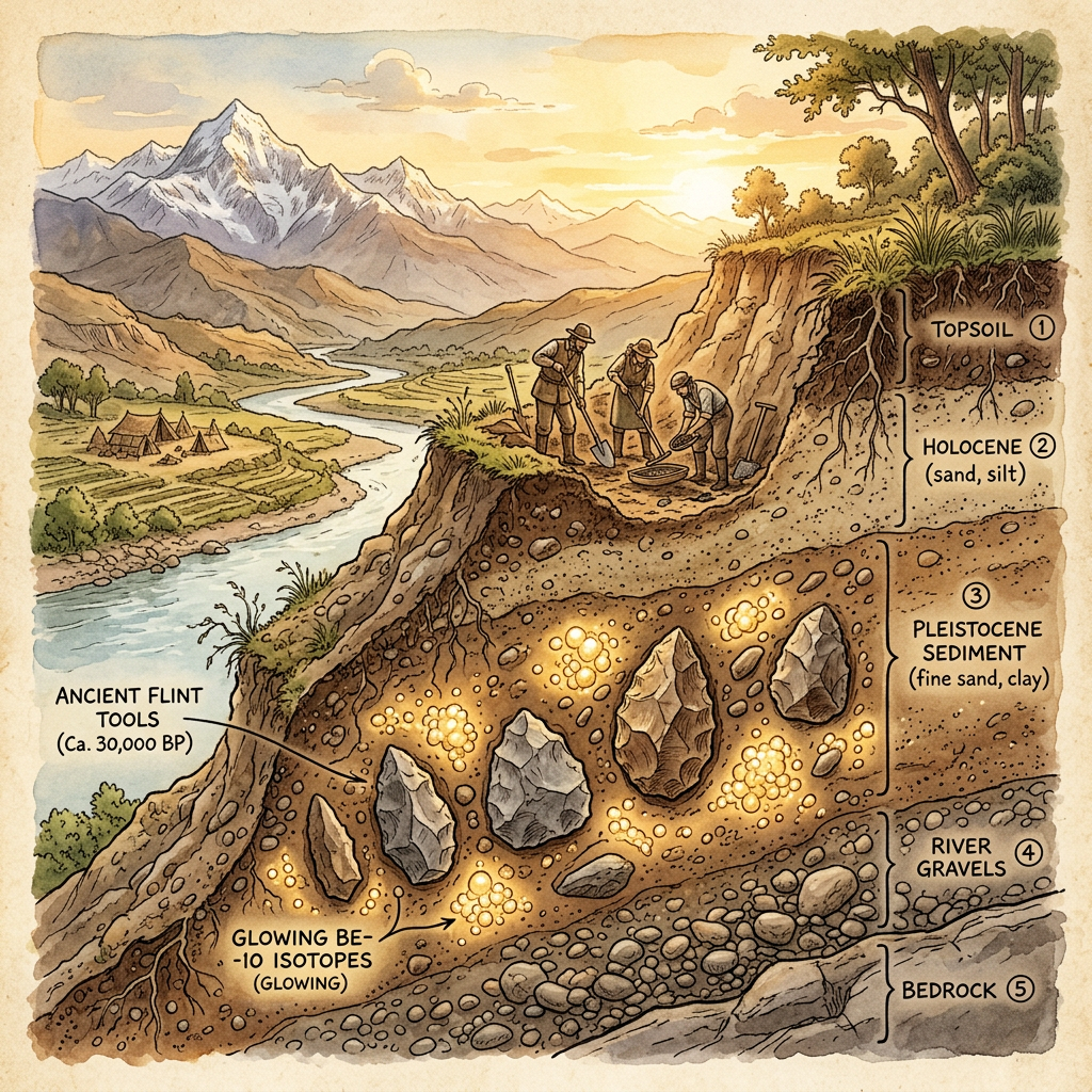 Novel 'Beryllium-9' Isotopic Calibration Refines the Chronology of Early Human Occupation in the Siwalik Hills to 2.2 Million Years